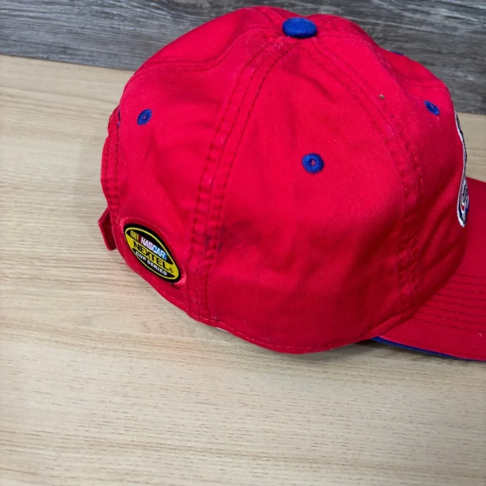 Vintage‎ Nascar Hat Cap Strap Back Red Daytona 500 Racing Race Car Adjustable